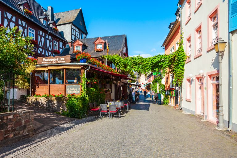 Rudesheim am Rhein aerial view