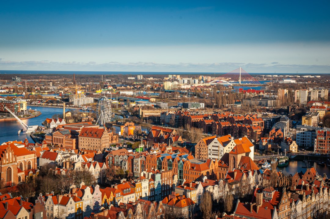 Gdansk set fra luften