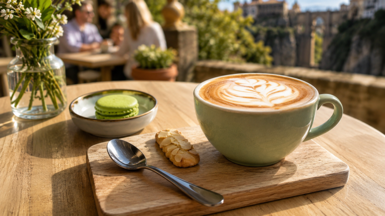 Indbydende kaffe forår i Sydspanien