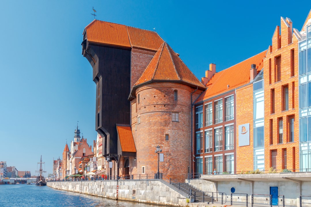 Żuraw kranen i Gdańsk